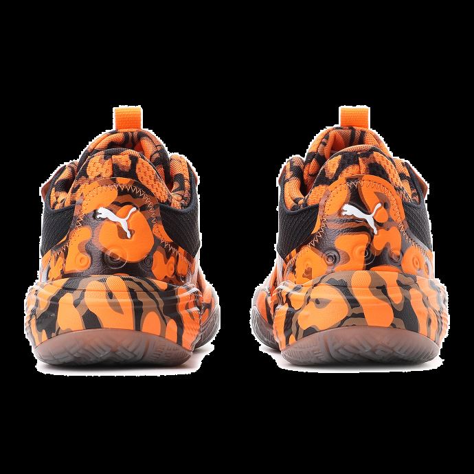 Puma Canada High Court Court Rider Maverick Chaussures De Basketball Pour Femmes Vibrant Orange-noir
