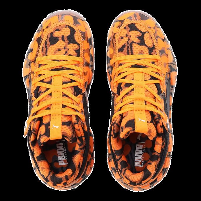 Puma Canada High Court Court Rider Maverick Chaussures De Basketball Pour Femmes Vibrant Orange-noir

