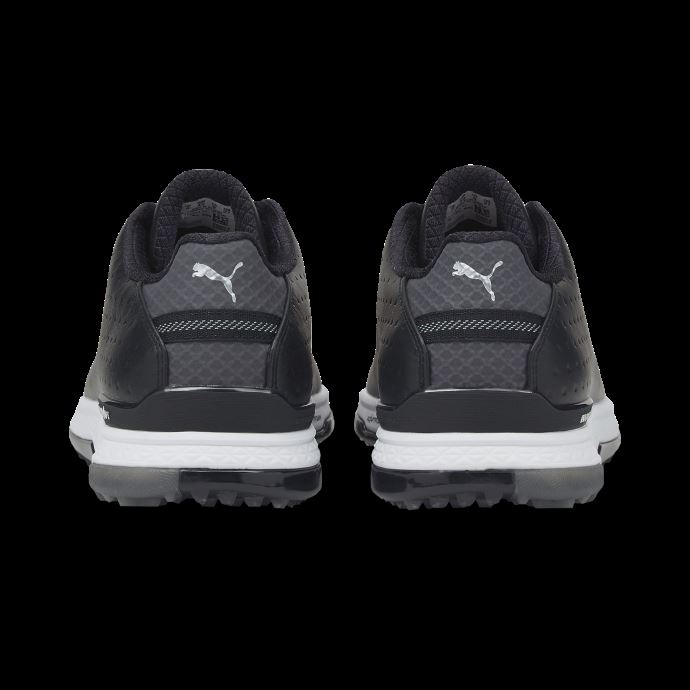 Puma Canada Proadapt Alphacat Cuir Chaussures De Golf Pour Hommes Noir-argent

