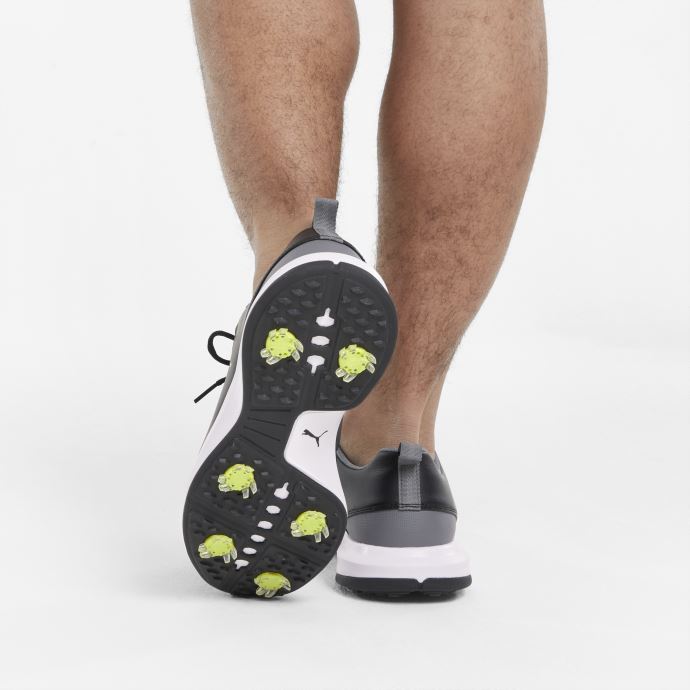 Chaussures De Golf Fusion Fx Tech Black-silver-quiet Shade Pour Hommes Puma Canada