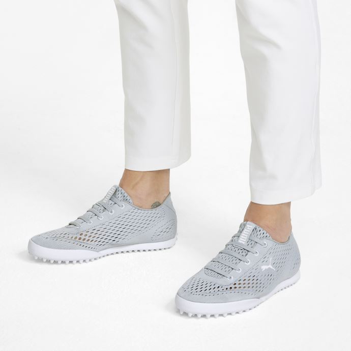 Monolite Fusion Chaussures De Golf à Enfiler Pour Femmes Puma Canada Taille Haute-blanc
