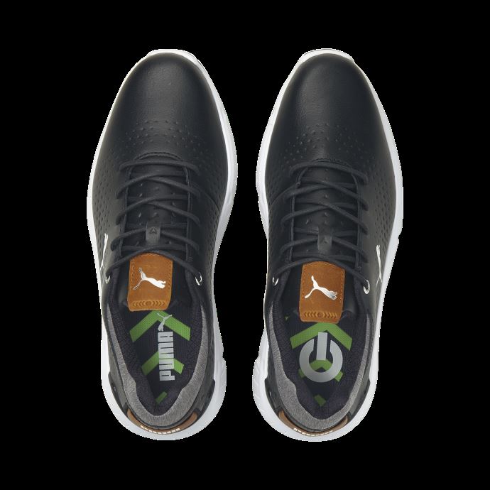 Chaussures De Golf Ignite Articulate En Cuir Pour Hommes Puma Canada Noir-argent
