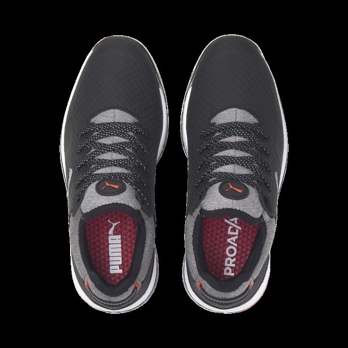 Chaussures De Golf Proadapt Alphacat Pour Femmes Noir-argent-corail Chaud Puma Canada
