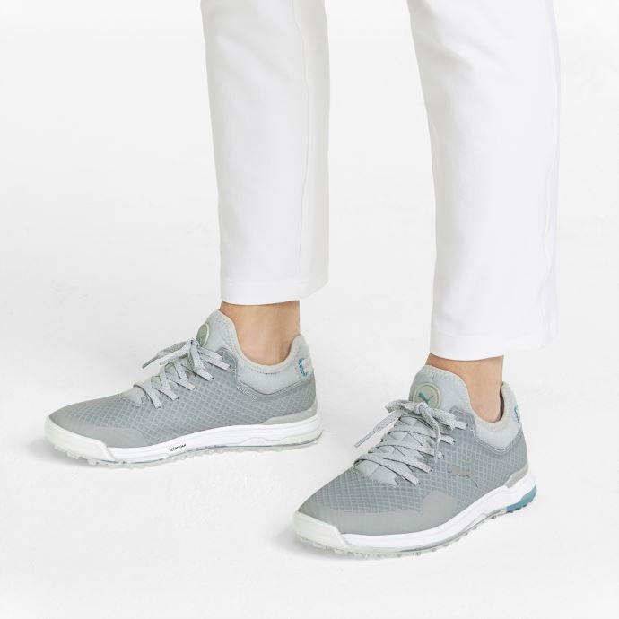 Chaussures De Golf Puma Canada Proadapt Alphacat Pour Femmes Taille Haute En Porcelaine Argentée
