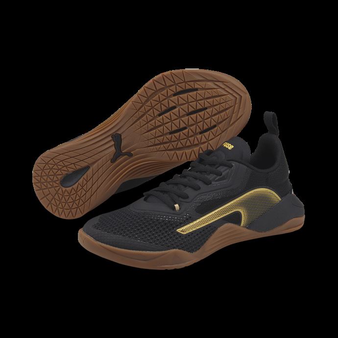 Puma Canada Chaussures D'entraînement Pour Femmes Black-metallic Gold Fuse 2.0