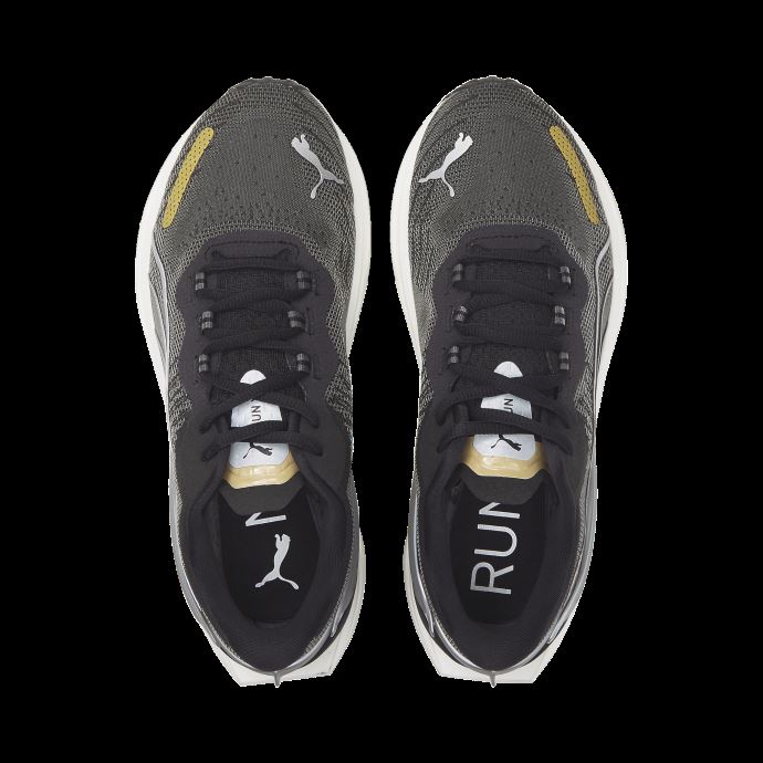 Puma Canada Run Xx Nitro Wns Chaussures De Course Pour Femmes Noir-argent-équipe Or
