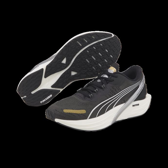 Run Xx Nitro Wns Femmes Chaussures De Course Puma Canada Noir-argent-équipe Or