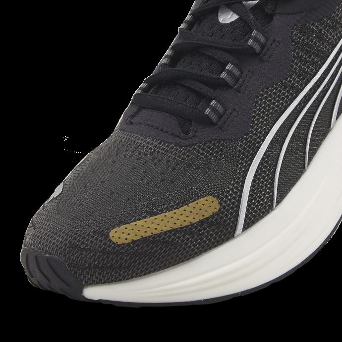 Puma Canada Run Xx Nitro Noir-argent-team Gold Chaussures De Course Pour Femmes
