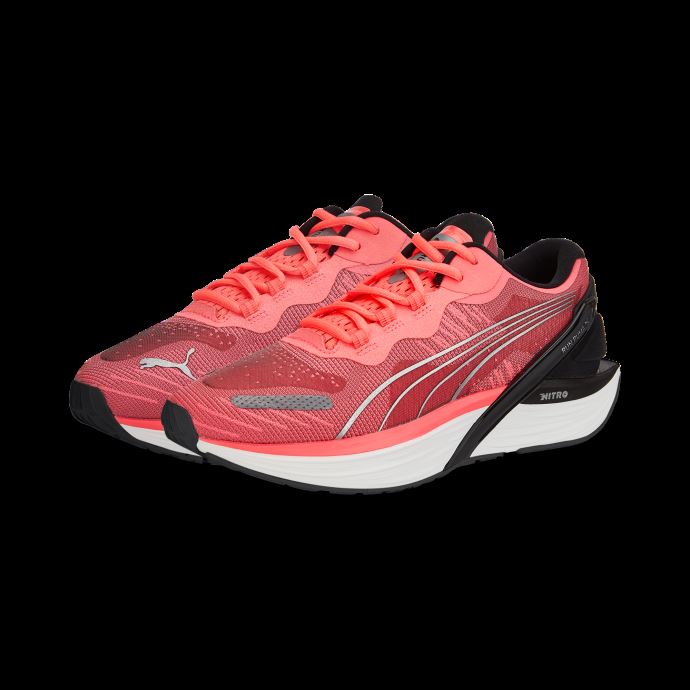 Puma Canada Run Xx Nitro Wns Chaussures De Course Pour Femme Sunset Glow-noir-argent
