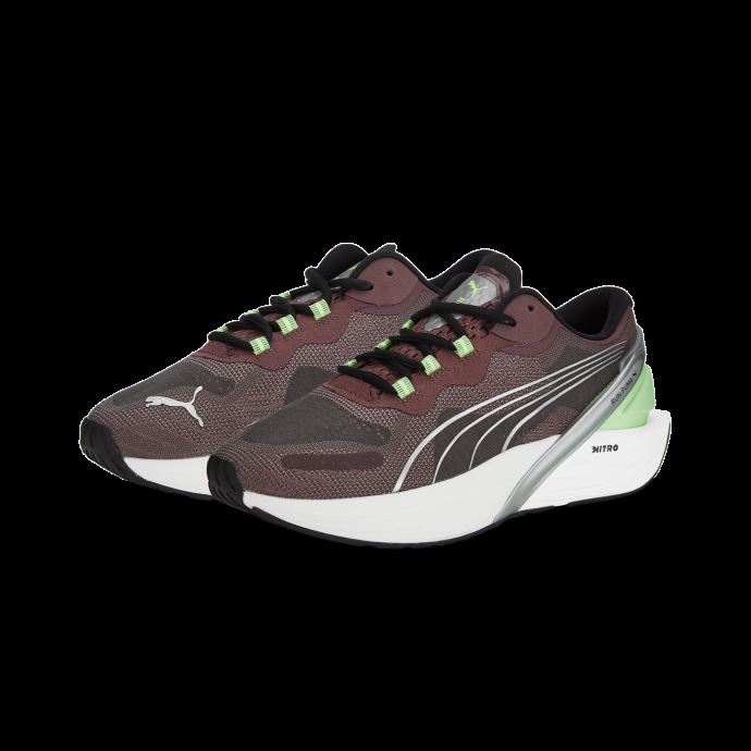 Puma Canada Run Xx Nitro Wns Pour Femmes Prune Poussiéreuse-pomme Pétillante-argent