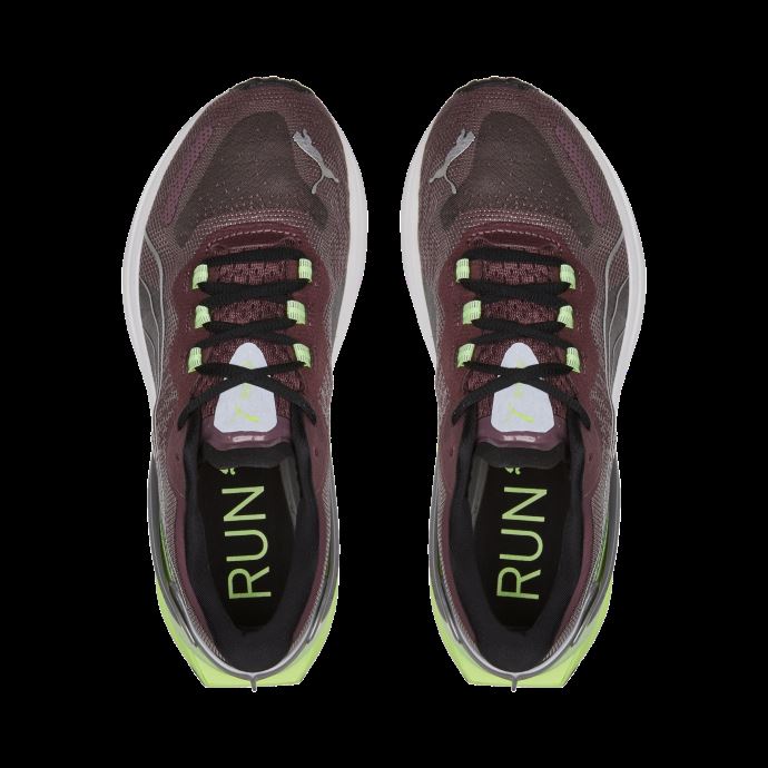 Puma Canada Run Xx Nitro Femmes Chaussures De Course Prune Poussiéreux-pomme Pétillante-argent
