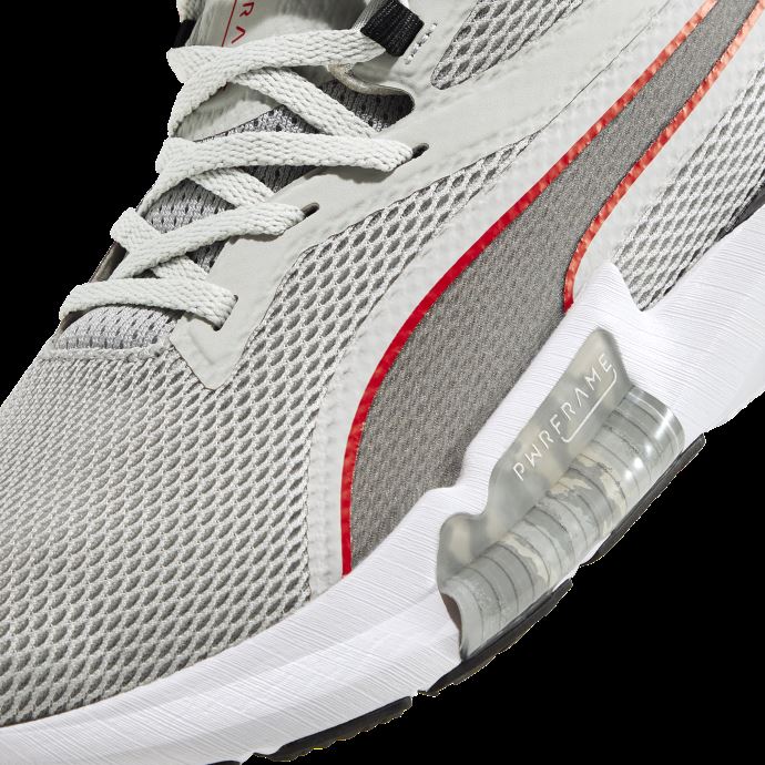 Chaussures D'entraînement Pwrframe Outdoor Camo Pour Hommes Harbour Mist-cherry Tomato-black Puma Canada
