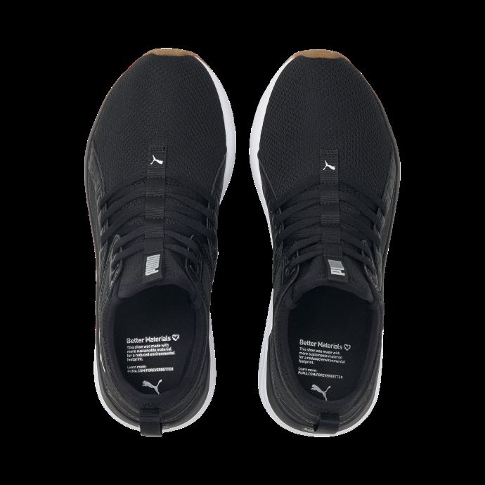 Chaussures De Course Puma Canada Softride Sophia Better Noir-argent Métallisé Pour Femmes
