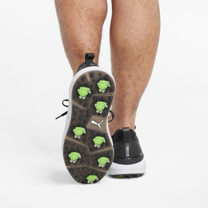 Puma Canada Ignite Articulate Large Chaussures De Golf Pour Hommes Noir-argent-noir