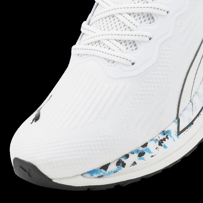 Puma Canada Magnify Nitro Wildwash Hommes Chaussures De Course Blanc-noir-ocean Dive
