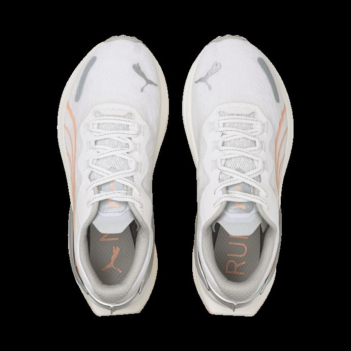 Puma Canada Blanc-argent-fizzy Melon Xx Nitro Wildwash Femmes Chaussures De Course
