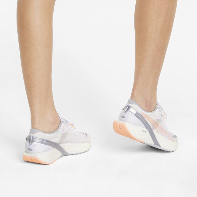 Run Xx Nitro Wildwash Femmes Chaussures De Course Puma Canada Blanc-argent-fizzy Melon