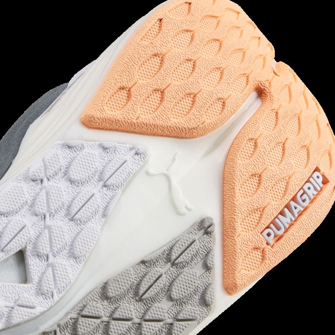 Puma Canada Blanc-argent-fizzy Melon Run Xx Nitro Wildwash Femmes Chaussures De Course
