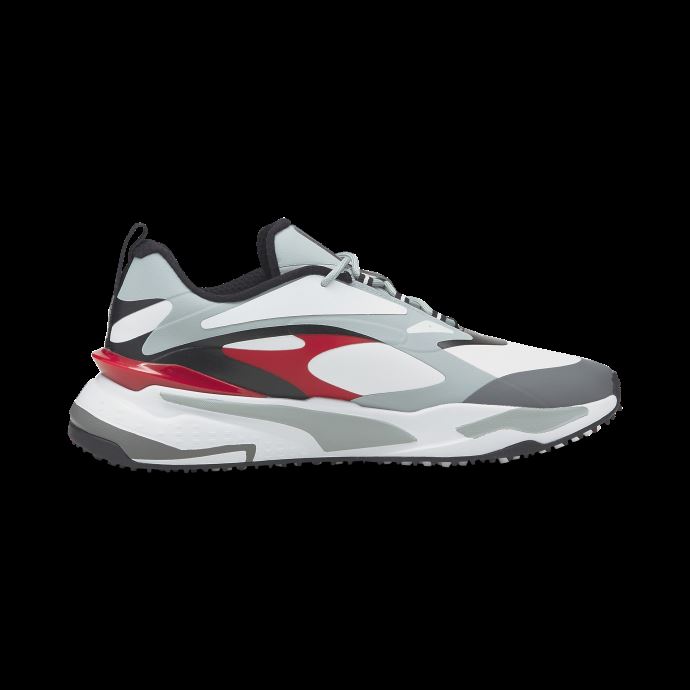 Chaussures De Golf Gs-fast Puma Canada Blanc-haute Taille-haut Risque Rouge
