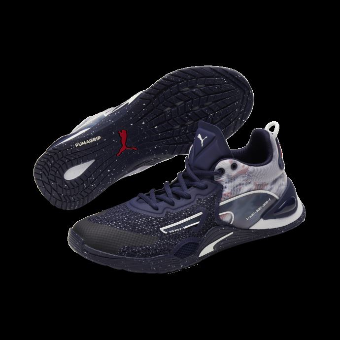 Puma Canada Fuse Honor Chaussures D'entraînement Pour Hommes Peacoat-white-high Risk Red