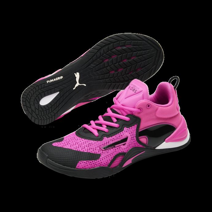 Puma Canada X Barbells For Boobs Fuse Chaussures D'entraînement Pour Hommes Rose Lumineux-noir