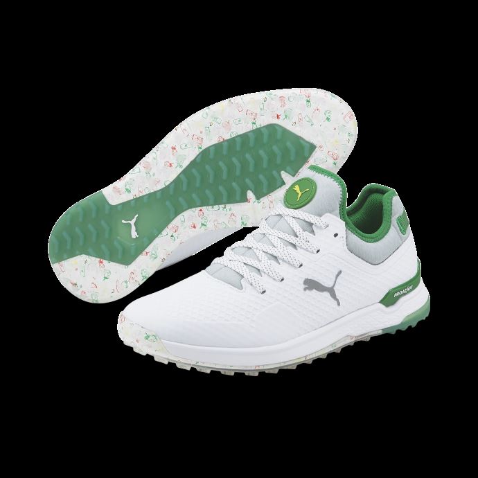 Blanc-argent-vert Amazon Alphacat Palmer Iced Tea Chaussures De Golf Pour Hommes Puma Canada
