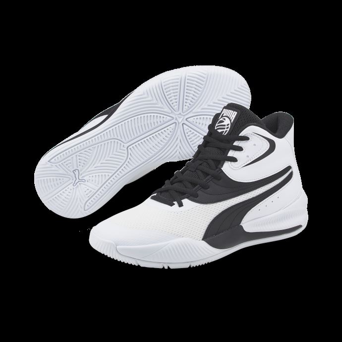 Chaussures De Basket Triple Mid Puma Canada Blanc-noir