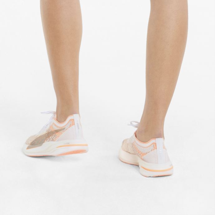 Deviate Nitro Elite Wildwash Femmes Chaussures De Course Puma Canada Blanc-fizzy Melon