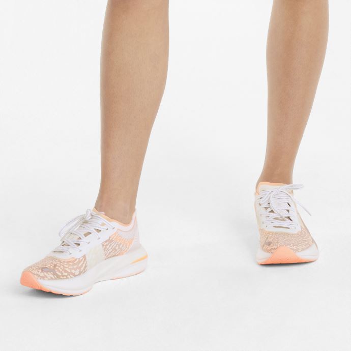 Deviate Nitro Elite Wildwash Femmes Chaussures De Course Puma Canada Blanc-fizzy Melon
