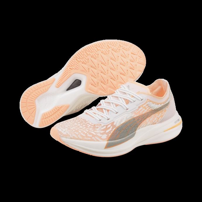Deviate Nitro Elite Wildwash Femmes Chaussures De Course Puma Canada Blanc-fizzy Melon

