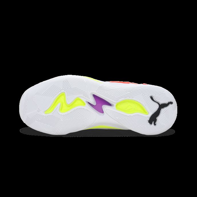 Chaussures De Basketball Trc Blaze Court White-cherry Tomato Puma Canada
