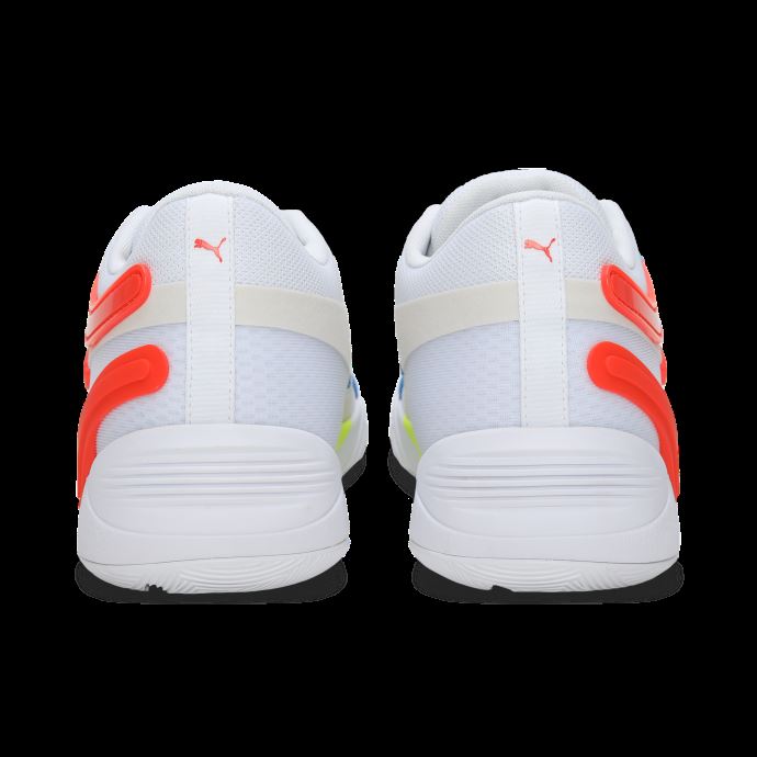 Chaussures De Basketball Puma Canada Trc Blaze Court Blanc-cherry Tomato

