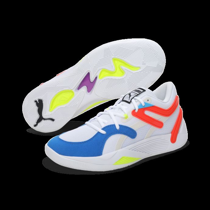 Puma Canada White-cherry Tomato Trc Blaze Court Chaussures De Basketball