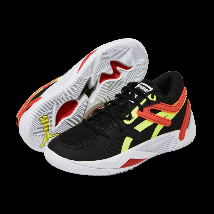 Chaussures De Basketball Trc Blaze Court Puma Canada Black-cherry Tomato
