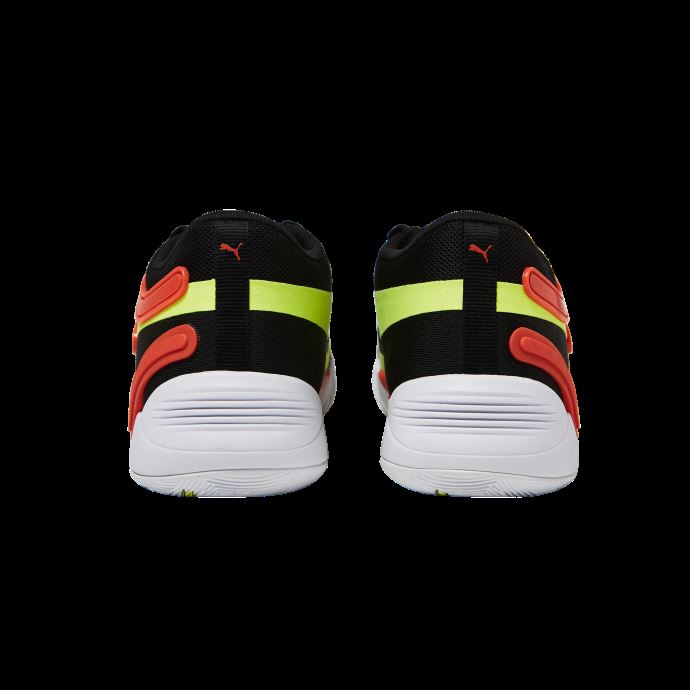 Chaussures De Basketball Trc Blaze Court Puma Canada Black-cherry Tomato
