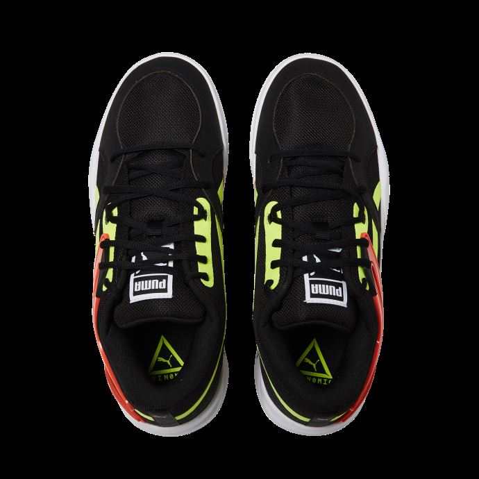 Chaussures De Basketball Trc Blaze Court Puma Canada Black-cherry Tomato
