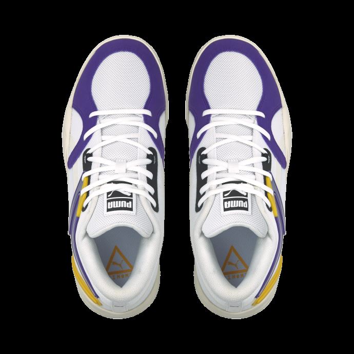 Chaussures De Basketball Puma Canada Trc Blaze Court Blanc-spectra Jaune
