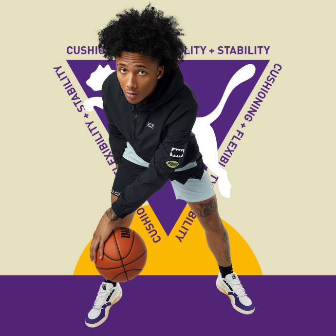 Chaussures De Basketball Puma Canada Trc Blaze Court Blanc-spectra Jaune
