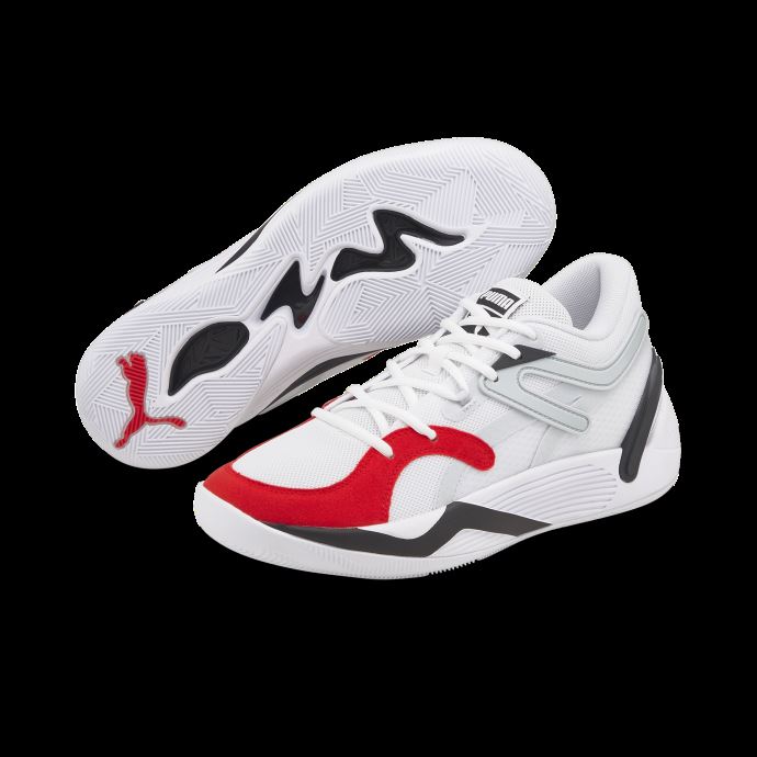 Puma Canada Chaussures De Basketball Trc Blaze Court Noir à Haut Risque Rouge
