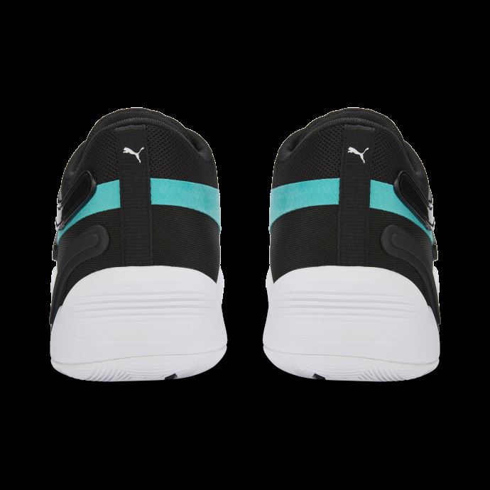 Chaussures De Basketball Trc Blaze Court Black-deep Aqua Puma Canada
