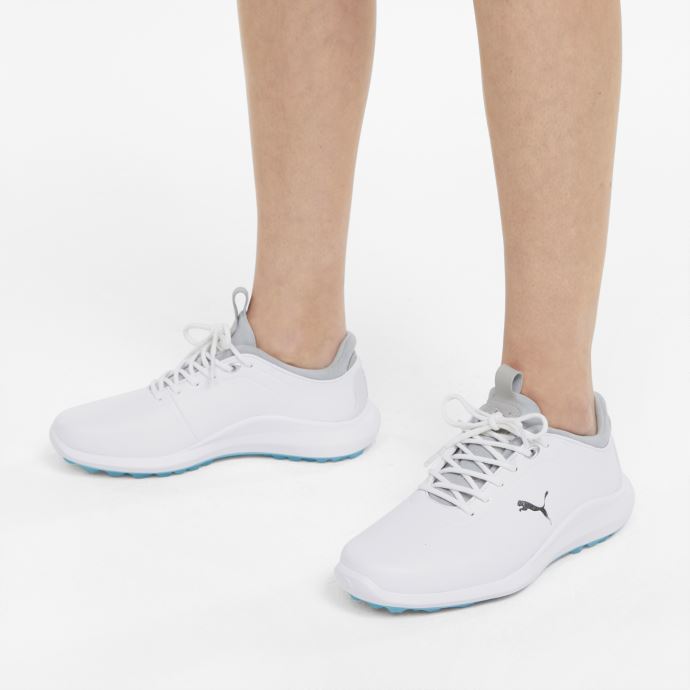Chaussures De Golf Ignite Pro Pour Femmes Blanc-argent-bleu Puma Canada
