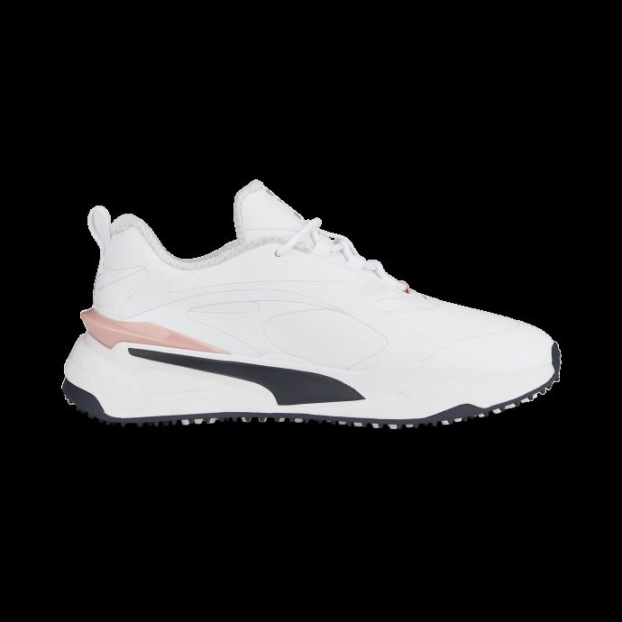 Chaussures De Golf Puma Canada Gs-fast Pour Femme Blanc-marine Blazer-flamingo Rose
