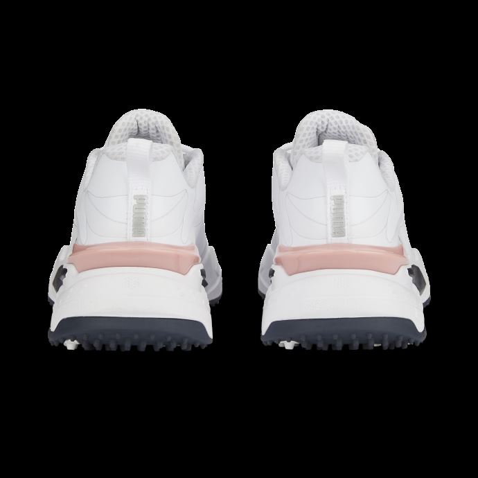 Puma Canada Blanc-marine Blazer-flamingo Rose Chaussures De Golf Gs-fast Pour Femmes
