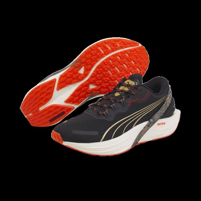 Puma Canada Run Xx Frida 1 Nitro Femmes Chaussures De Course Noir-firelight-team Or
