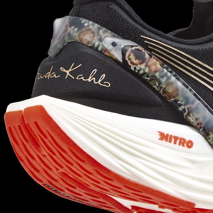 Puma Canada Run Xx Frida 1 Nitro Femmes Chaussures De Course Noir-firelight-team Or
