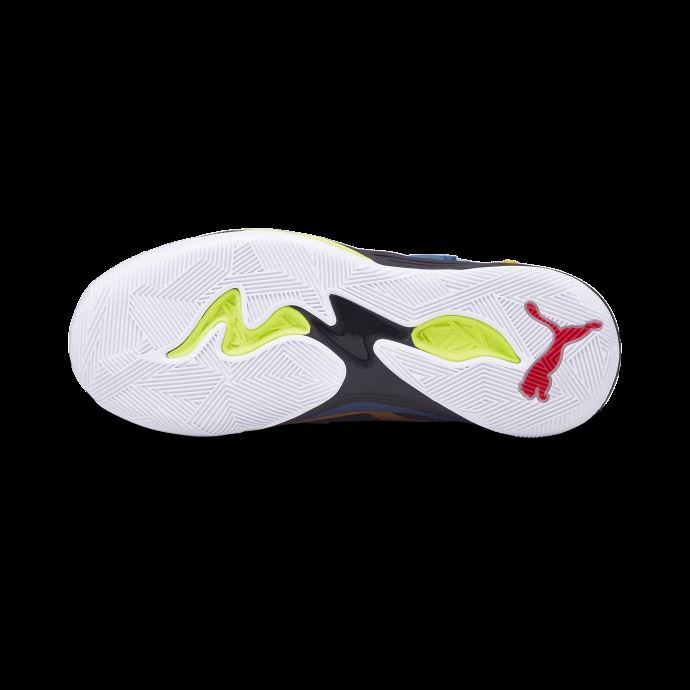 Chaussures De Basketball Trc Blaze Court Black Fives Puma Canada Noir-saffron
