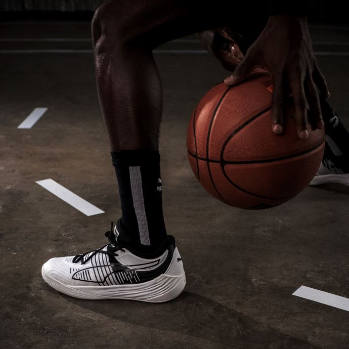 Chaussures De Basketball Fusion Nitro Blanc-noir Puma Canada
