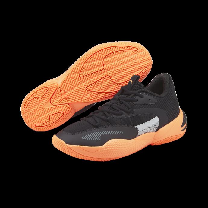 Puma Canada Chaussures De Basketball Noir-néon Citron Court Rider 2.0