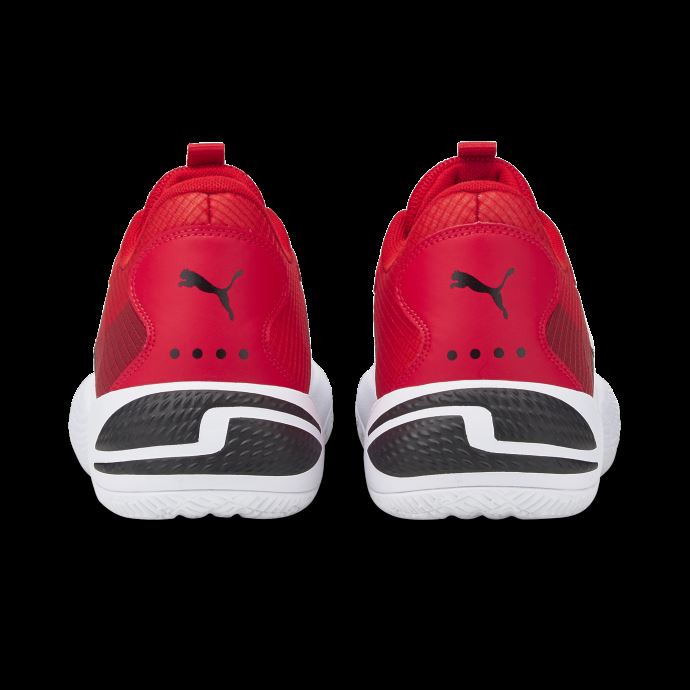 Puma Court Rider 2.0 Chaussures De Basketball Blanc à Haut Risque Rouge
