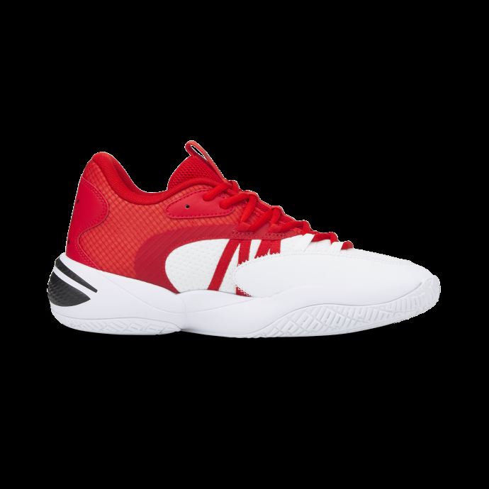 Puma Canada Court Rider 2.0 Chaussures De Basketball Blanc-haut Risque Rouge

